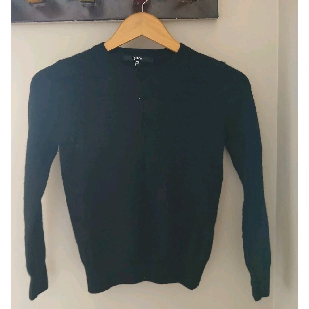 Quince Mongolian Cashmere Crewneck Sweater Size XS Quiet Luxury Classic